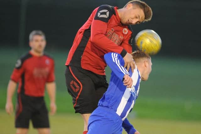 Action from last night's big game between Netherton and Moulton Harrox at The Grange. Picture: David Lowndes