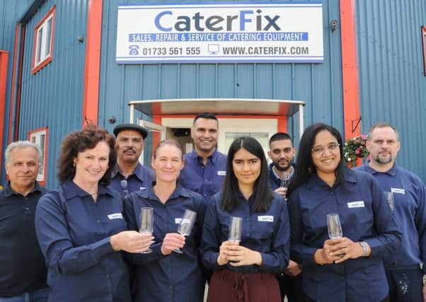 Staff  of Caterfix, in Fengate, get ready to host their open day. EMN-180416-150014009