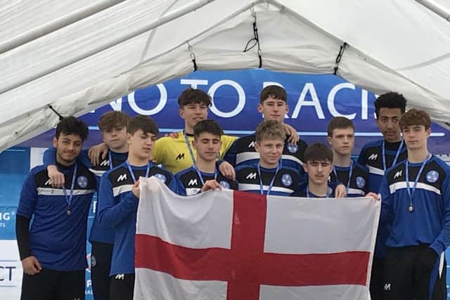 Peterborough Sports Under 15s were Blackpool Cup winners.