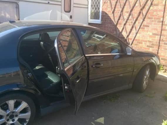 The car which fled from police. Photo: @roadpoliceBCH