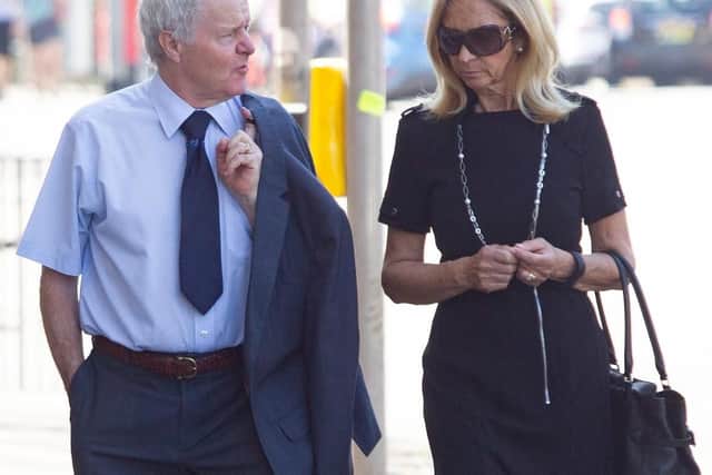 Geoffrey and Jaqueline Turner arrive at court today. Photo: Terry Harris