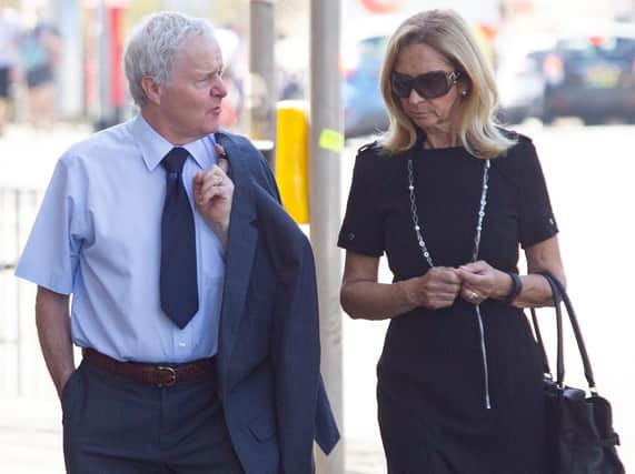 Geoffrey and Jaqueline Turner arrive at court today. Photo: Terry Harris