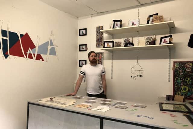 Barry Walker at Here We Arent: The Merch Table