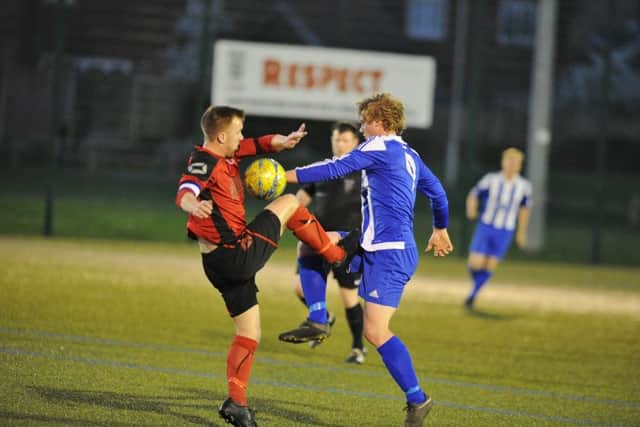 Action from Netherton v Moulton Harrox (blue).