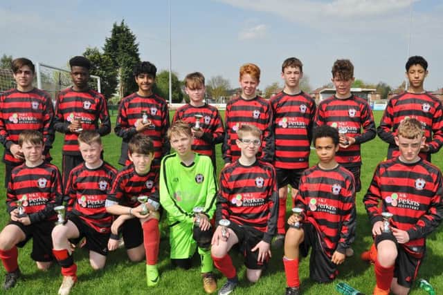 Under 13 League Cup runners-up Park Farm Pumas Red.