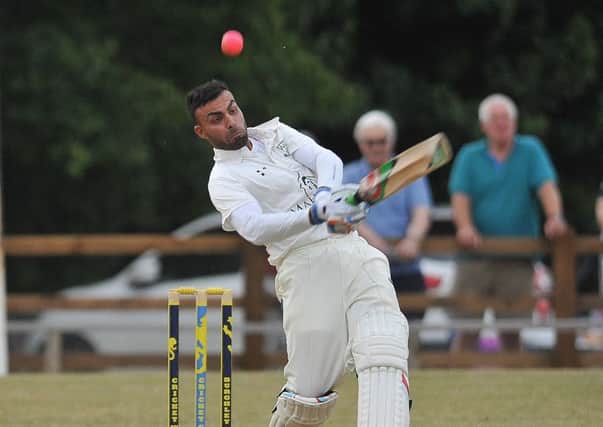 Zeeshan Manzoor smacked 100 for Ketton Sports against Barnack.