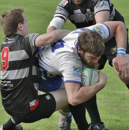 Tom Lewis drives forward for the Lions. Picture: Mick Sutterby