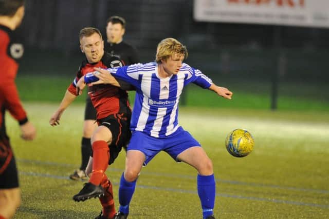 Ash Jackson (left) claimed an important equaliser for Netherton at Thorney.