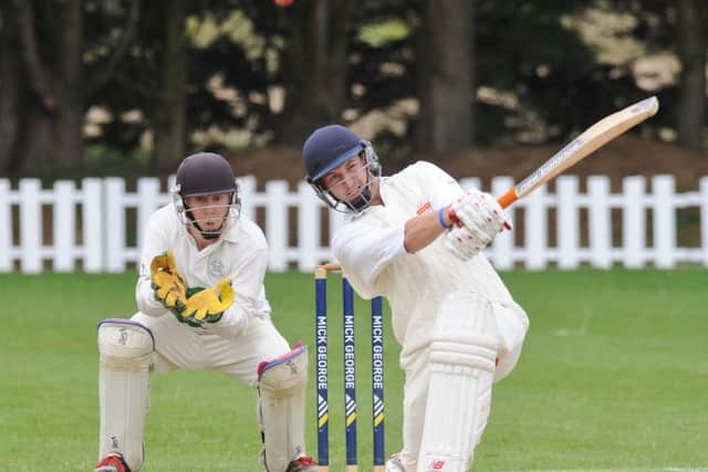 Sam Evison cracked 104 not out for Bourne against Oundle.