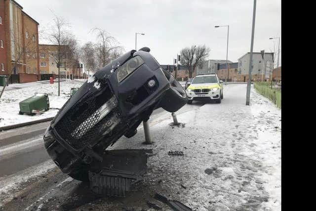 The scene of the crash. Pic: BCH Road policing