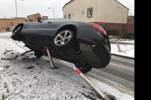 The scene of the crash. Pic: BCH Road policing