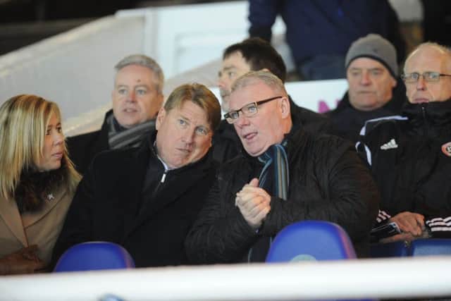 Current Posh management team Steve Evans (right) and Paul Rayner.