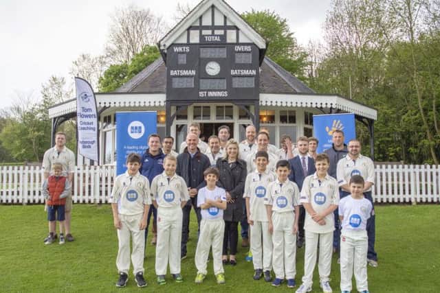 Burghley Park CC youngsters show off their new kit. Photo: Lee Hellwing.