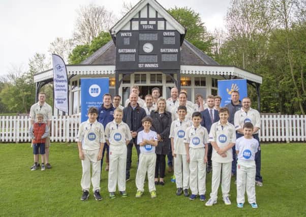 Burghley Park CC youngsters show off their new kit. Photo: Lee Hellwing.