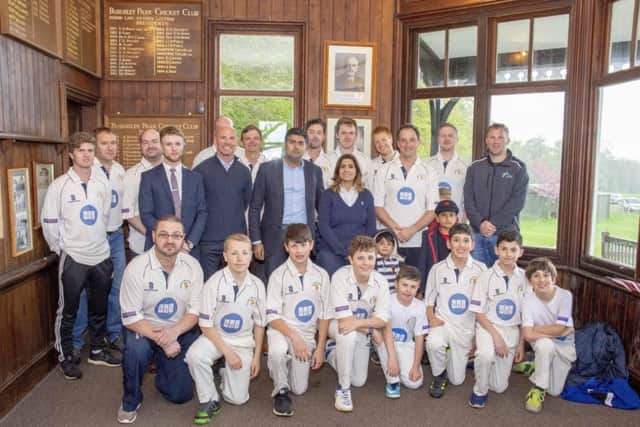 Burghley Park CC's senior and junior players with guests at their kit launch and sponsorship night. Photo: Lee Hellwing.