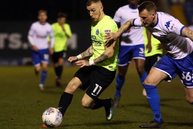 Marcus Maddison could return to acyion with Posh against Fleetwood.