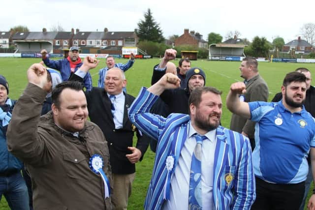 The Lions supporters enjoy their big moment. Picture: Mick Sutterby