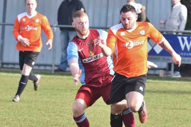 Phil Stebbing scored for Yaxley against Leicester Nirvana.