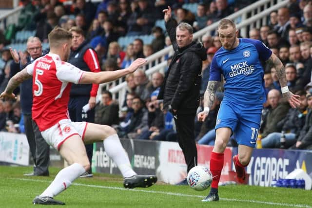Marcus Maddison in action against Fleetwood Town.