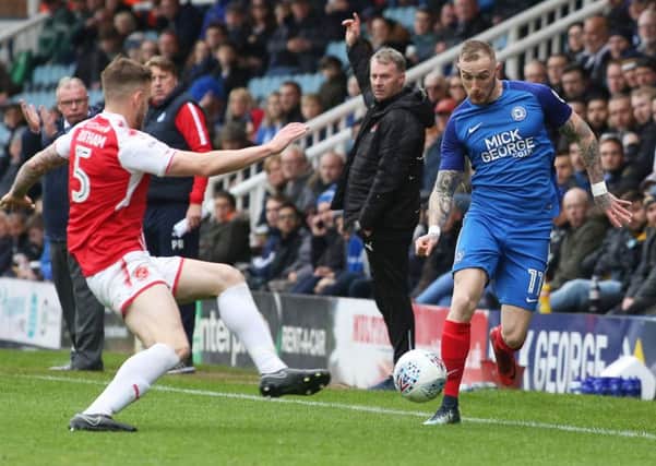 Marcus Maddison in action against Fleetwood Town.