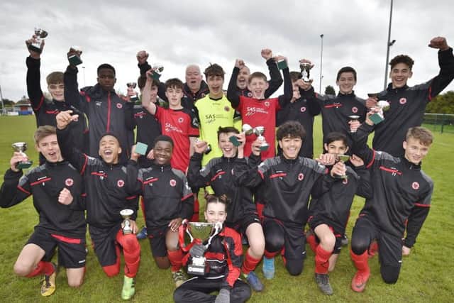 Under 14 League Cup winners Netherton United.