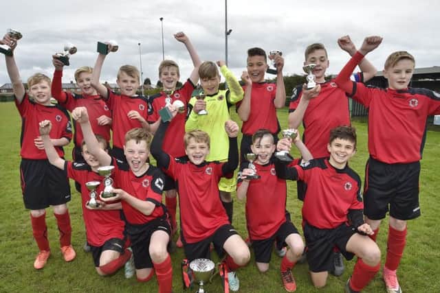 Under 12 League Cup winners Netherton Wagtails.