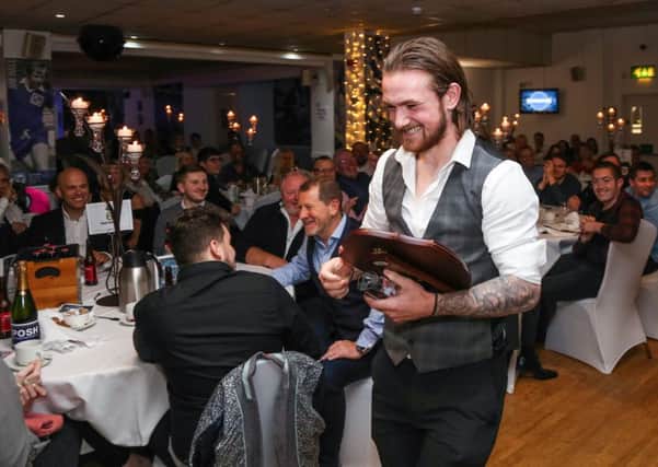 Jack Marriott with his Forever Posh player-of-the-year prize. Photo: Joe Dent/theposh.com.