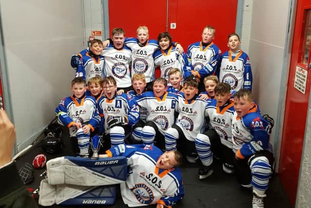 The Phantoms Under 11 team that have reached the national finals. From the left they are, back, Beau Archer, Tom Pearson, Leland Stevens, Max McEwan, Kyle Riley, Linards Upenieks, front, Jack Carmody, AJ Herring, Matthew Saville, Lewis Bryne, Louie Kynaston, Levi Carr, Finn-Lee Markey, Kristians Jansons, Baily Willis, Brendan Ward, lying down, goalie Sasha Bravo.