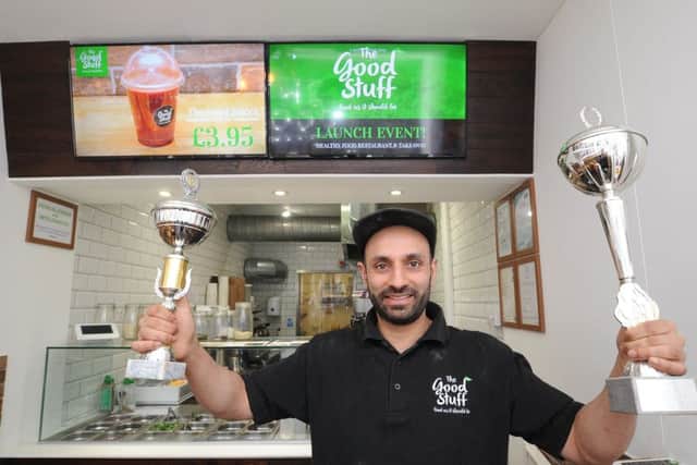 Ashish Sarman at the Good Stuff food bar at Cowgate. EMN-180427-172752009