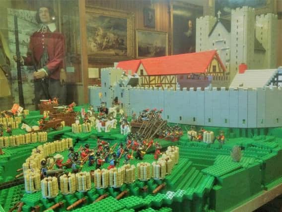 One section of the English Civil War Lego model