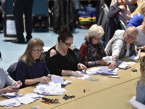 Ballots are counted
