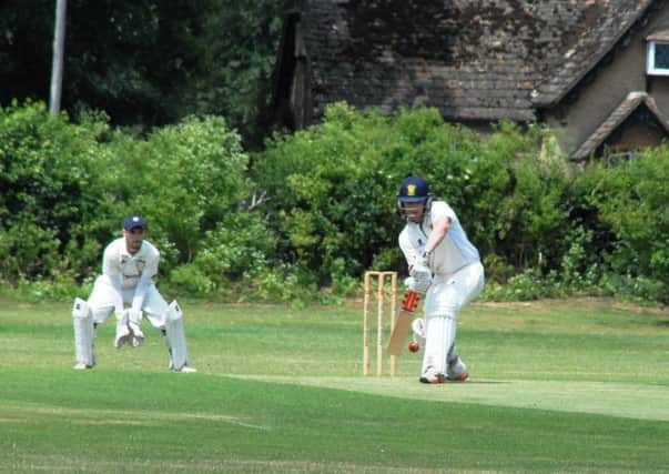 Chris Bore top scored for Stamford against Thriplow.