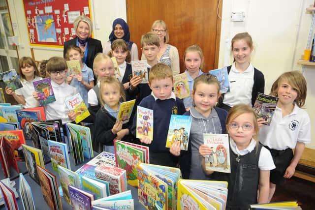 Books delivered at the school