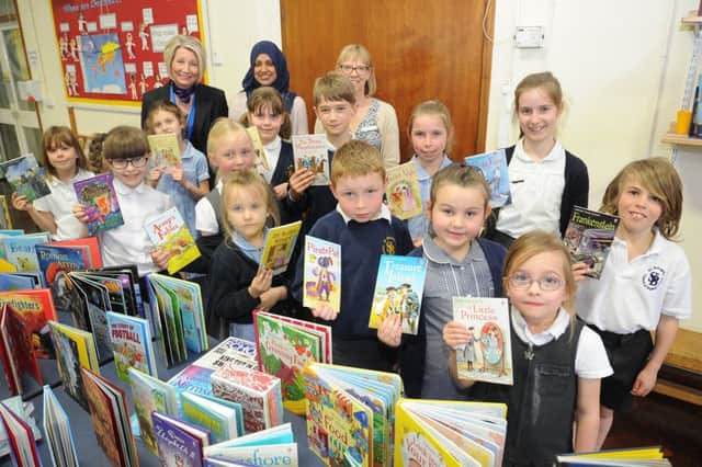 Books delivered at the school