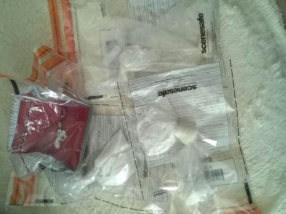 Items, suspected to be drugs, found at the teenagers home.