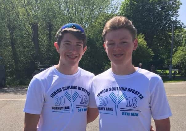 Benjamin Mackenzie and Jack Collins won silver and bronze medals on the Dorney Lake..