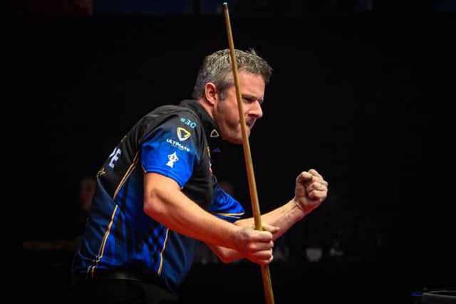 Mark Gray at the Mosconi Cup.