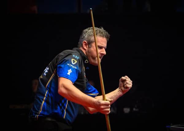Mark Gray at the Mosconi Cup.