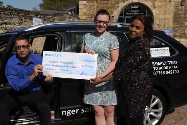 Amina Khan from Goldstar (pictured right) alongside Faz Ali and Sue Ryder fundraiser Cheyenne Graves