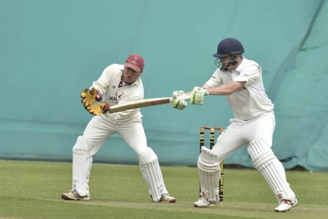 Kieran Judd batting for Peterborough Town against Banbury. Photo: David Lowndes.