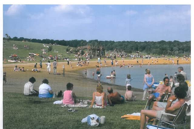 An old photo of Ferry Meadows provided by the Nene Park Trust
