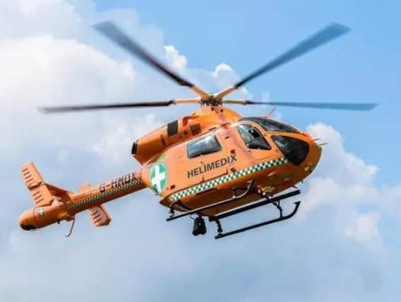 The Magpas air ambulance was called to the scene.