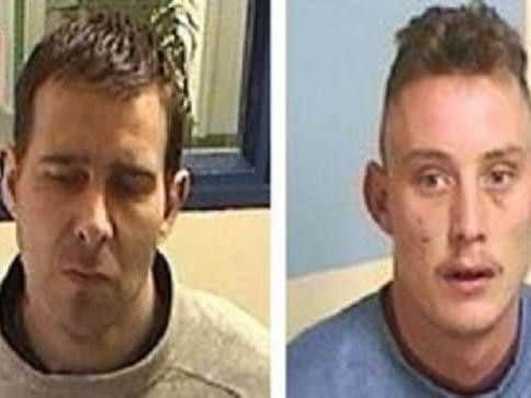 PRISON ESCAPE: Matthew Wilsdon (left) and Richard Smith