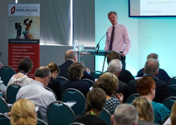 Rawlinsons' senior partner Mark Jackson addresses a previous Charity Conference.