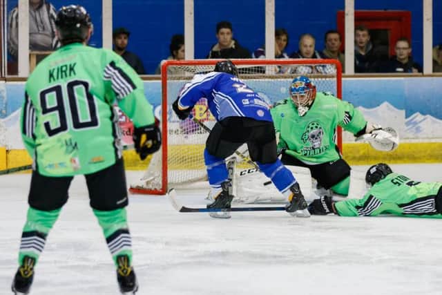 Jordan Marr playing for Hull against Phantoms in 2016.