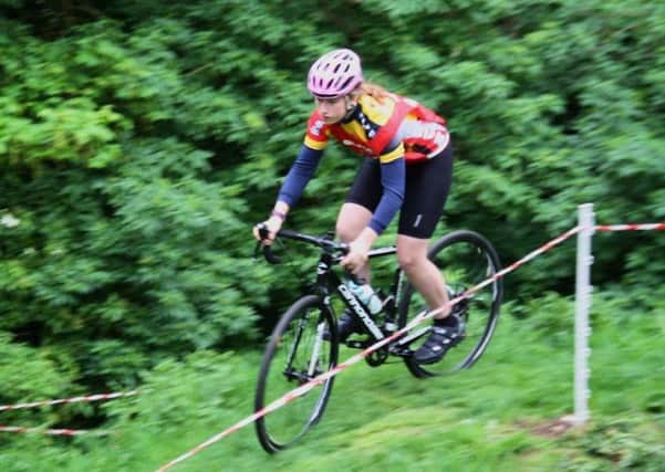 Devonne Piccaevr on her way to victory in the under 14's race in the Fenland Clarion cyclocross event.