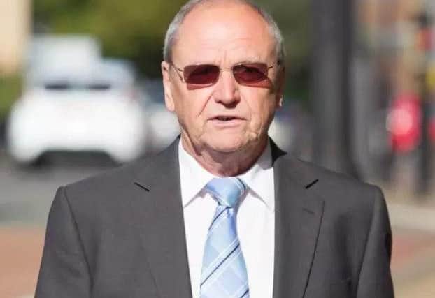 Ex Sawtry Headteacher James Stewart arriving at court earlier this year