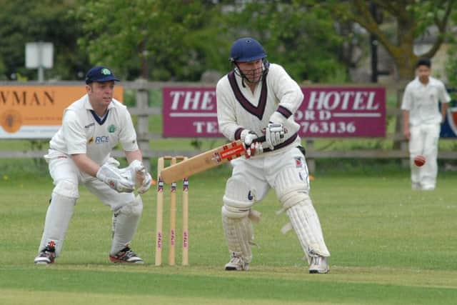 Damien Herrick struck a ton his Baston debut