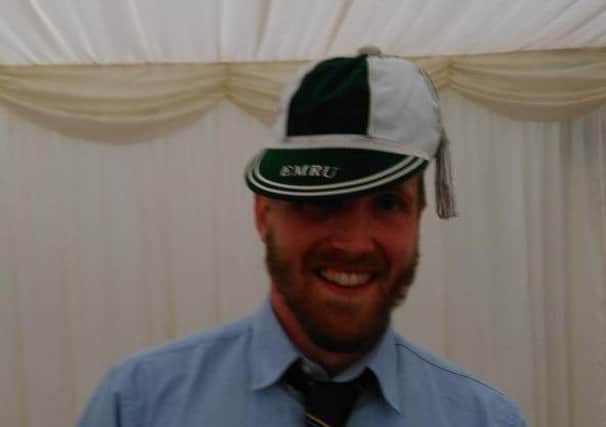 Sam Crooks with his East Midlands cap.