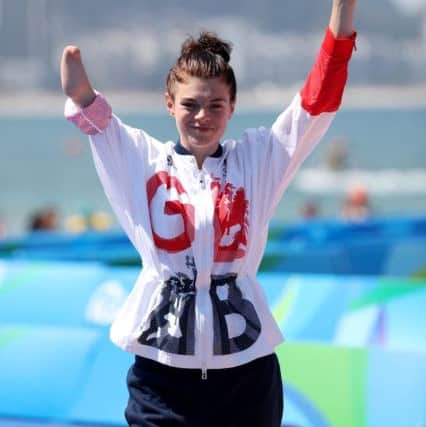 Lauren Steadman after winning silver at the Rio Paralympics.